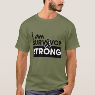 T-shirt Mélanome je suis survivant fort