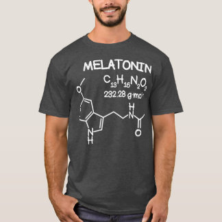 T-shirt Melatonin Molecule Structure T  Funny Sleep Men