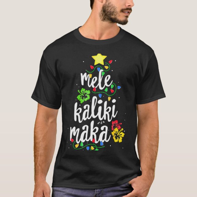 T-shirt Mele Kalikimaka Christmas Hawaiian  (Devant)
