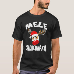 T-shirt Mele Kalikimaka fêtes hawaïennes Mâmes rouges Nez 