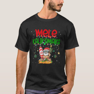 T-shirt Mele Kalikimaka Hawaiian Christmas Père Noël Surfi