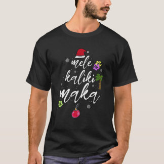 T-shirt Mele Kalikimaka Hawaiian Hawaii Xmas Pajama Palm T