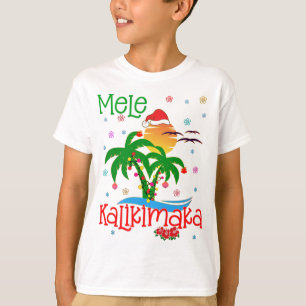 T-shirt Mele Kalikimaka Hawaiian Joyeux Noël Aloha Mat