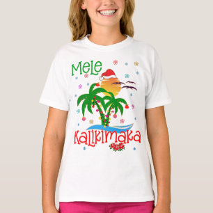 T-shirt Mele Kalikimaka Hawaiian Joyeux Noël Aloha Mat
