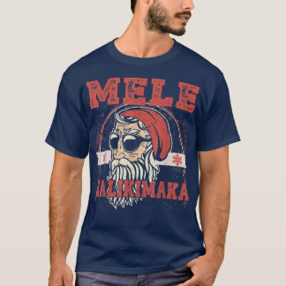 T-shirt Mele Kalikimaka Hawaiian Joyeux Noël Funny San