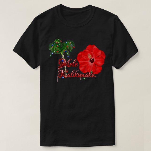 T-shirt Mele Kalikimaka Noël hawaïen  (Design devant)