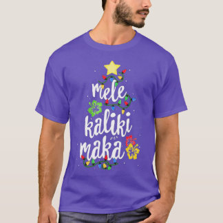 T-shirt Mele Kalikimaka Pour Femmes Hawaiienne Hawaii Chri