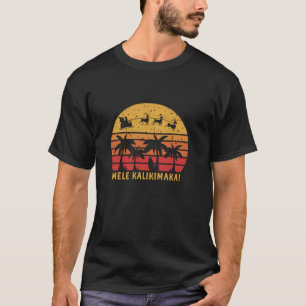 T-shirt Mele Kalikimaka Retro Hawaii Famille de Noël Va