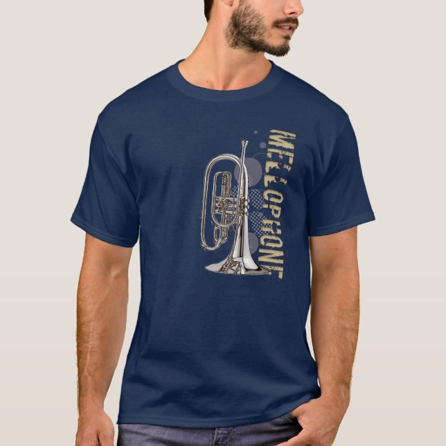 T-shirt Mellophone Grunge (Devant)