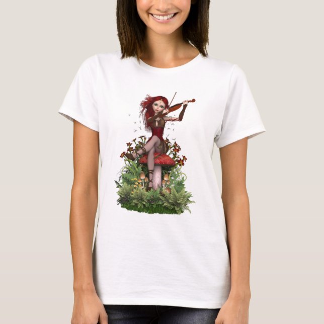 T-shirt Mélodie féerique de corail de bonbon à ~ (Devant)