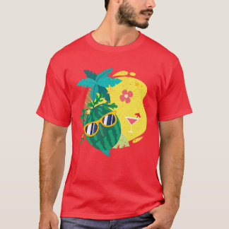 T-shirt Melon de fruits tropicaux Melon exotique Eté amusa
