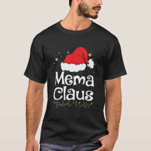 T-shirt Mema Claus Pajama de Noël Famille Correspondant N