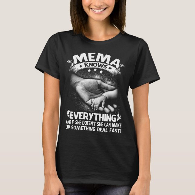 T-shirt Mema sait tout (Devant)