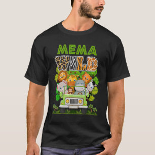 T-shirt Mema Wild Zoo Thème Anniversaire Camion Safari Jun