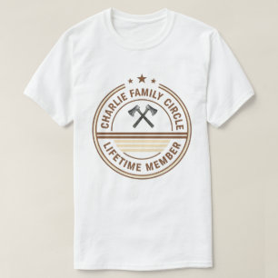 T-shirt Membre à vie de l'équipe Charlie Nom drôle Charlie