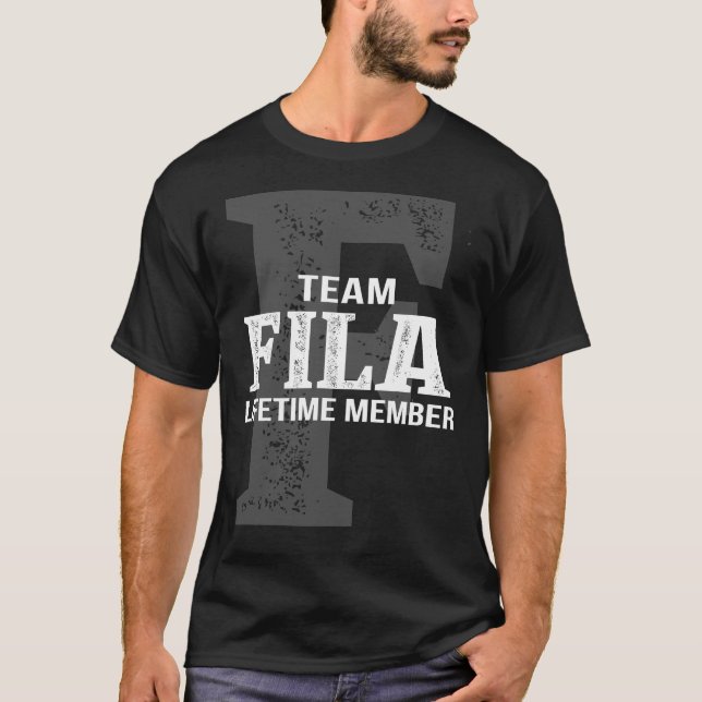 T-shirt Membre à vie de l'équipe FILA (Devant)