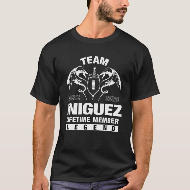 T-shirt Membre à vie de l'équipe Iniguez (Devant)