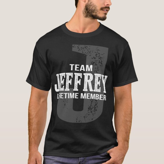 T-shirt Membre à vie de l'équipe JEFFREY (Devant)