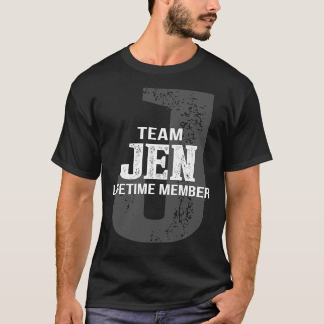 T-shirt Membre à vie de l'équipe JEN (Devant)