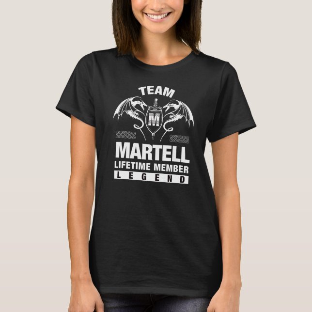 T-shirt Membre à vie de l'équipe Martell (Devant)