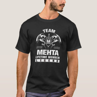 T-shirt Membre à vie de l'équipe Mehta