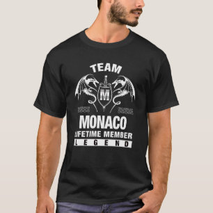 T-shirt Membre à vie de l'équipe Monaco
