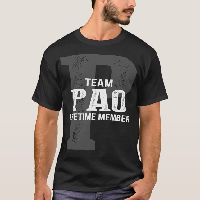T-shirt Membre à vie de l'équipe PAO (Devant)