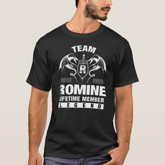 T-shirt Membre à vie de l'équipe Romine (Devant)