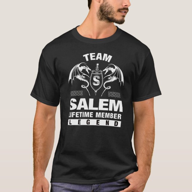 T-shirt Membre à vie de l'équipe Salem (Devant)