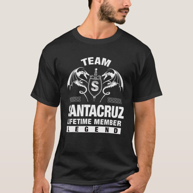 T-shirt Membre à vie de l'équipe Santacruz (Devant)