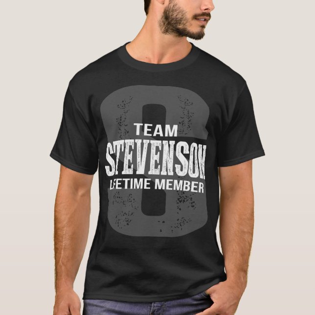 T-shirt Membre à vie de l'équipe STEVENSON (Devant)