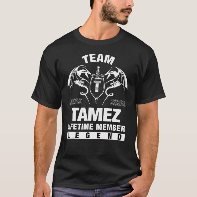 T-shirt Membre à vie de l'équipe Tamez (Devant)