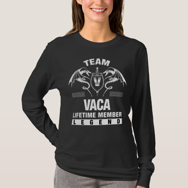 T-shirt Membre à vie de l'équipe Vaca (Devant)