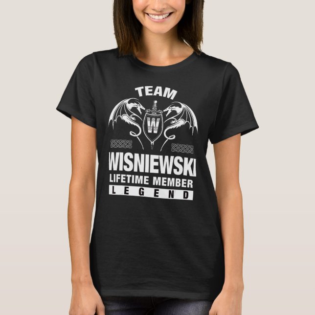 T-shirt Membre à vie de l'équipe Wisniewski (Devant)