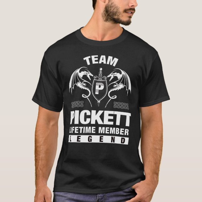 T-shirt Membre à vie de Team Pickett (Devant)