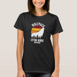 T-shirt Membre à vie de Wolfpack Neveu Wolf Famille Matchi