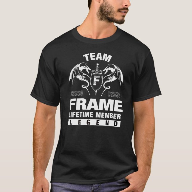 T-shirt Membre à vie du cadre d'équipe (Devant)