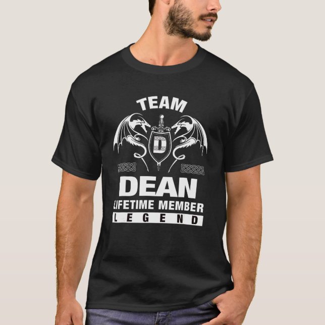 T-shirt Membre de l'équipe Dean Lifetime (Devant)