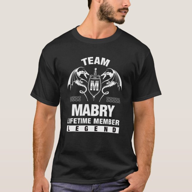 T-shirt Membre de l'équipe Mabry à vie (Devant)