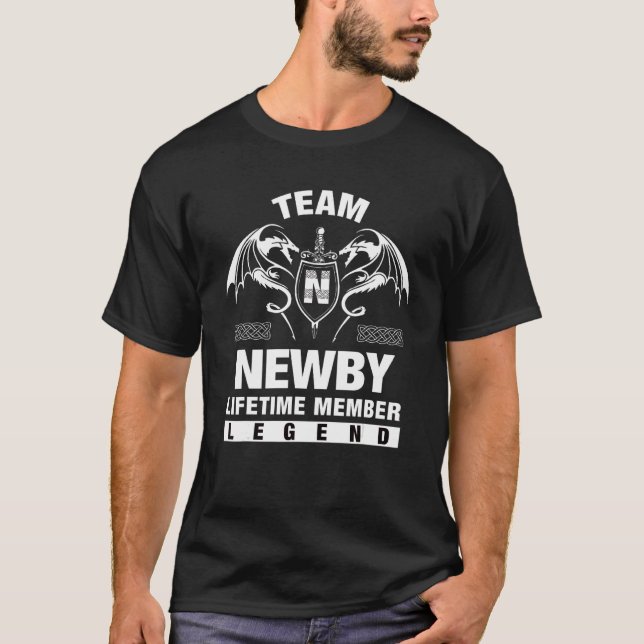 T-shirt Membre de l'équipe Newby à vie (Devant)
