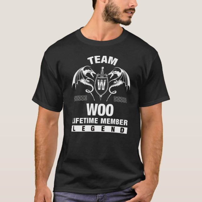 T-shirt Membre de l'équipe Woo à vie (Devant)