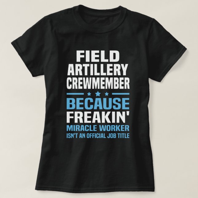 T-shirt Membre d'équipage de l'artillerie de campagne (Design devant)
