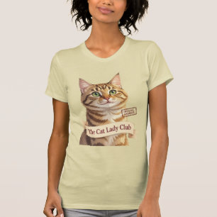 T-shirt Membre fièrement tabby du Club de la Dame aux Chat