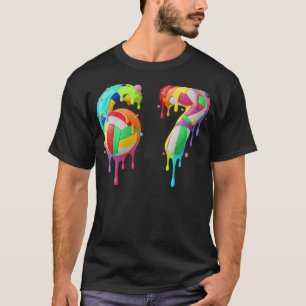 T-shirt Mème 67 Numéro Six 6 Sept 7 Gouttes de Crème Glacé