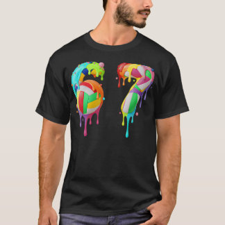 T-shirt Mème 67 Numéro Six 6 Sept 7 Gouttes de Crème Glacé