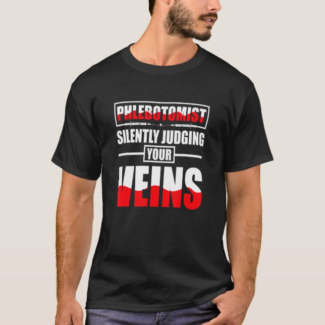 T-shirt Mème Aiguille Venipuncture Pour Une Infirmière Phl (Devant)