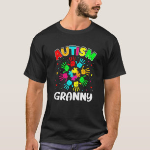 T-shirt Mémé Autiste Puzzle Soutien Famille Sensibilisatio