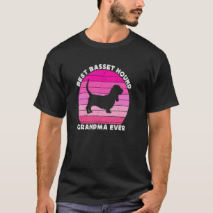 T-shirt Mémé Basset Hound pour femmes grand-mère Basset Ch