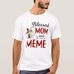 T-shirt Mème Béni Pour Les Femmes Mème De Décor Fleur