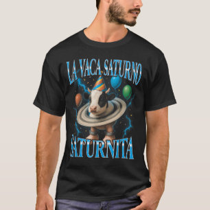 T-shirt Mème de brainrot italien La Vaca Saturno Saturnita